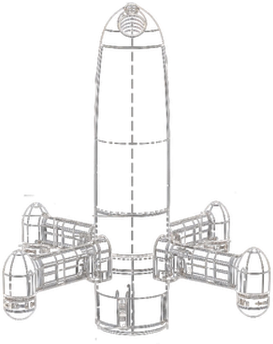 AVCI / Roket Drone teknik çizimi